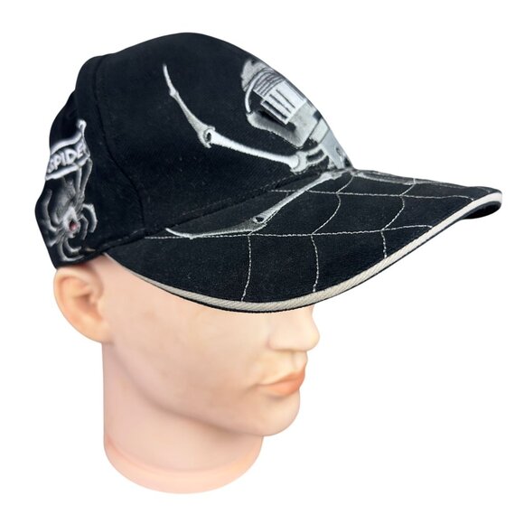 Spiderwire Fishing Hat Ball Embroidered Baseball Cap Men Black  Adjustable Strap - Picture 5 of 12